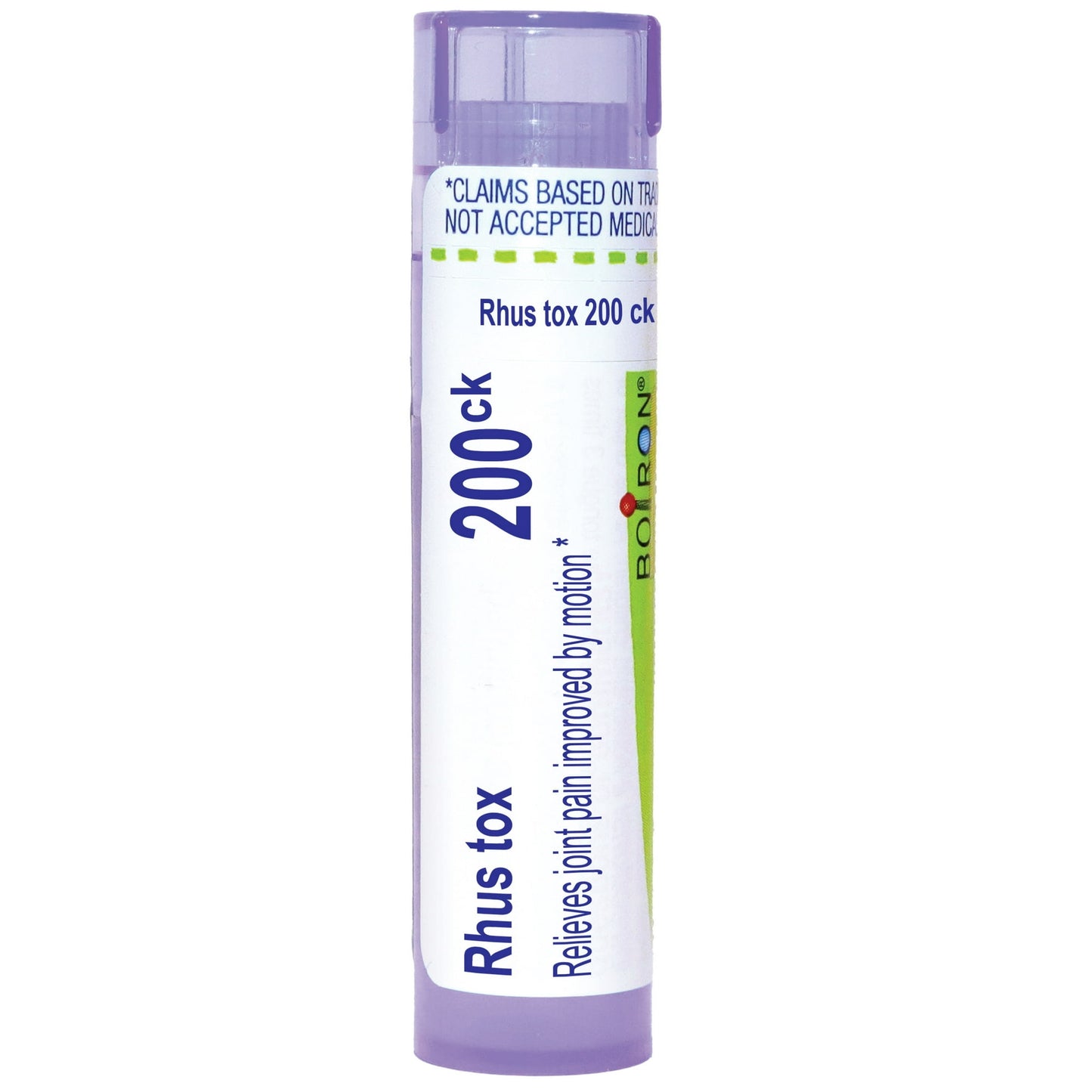 Boiron Rhus Tox 200CK, Homeopathic Medicine for Joint Pain Improved By Motion, 80 Pellets